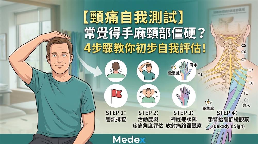 頸痛與手麻的四步自我評估指南
