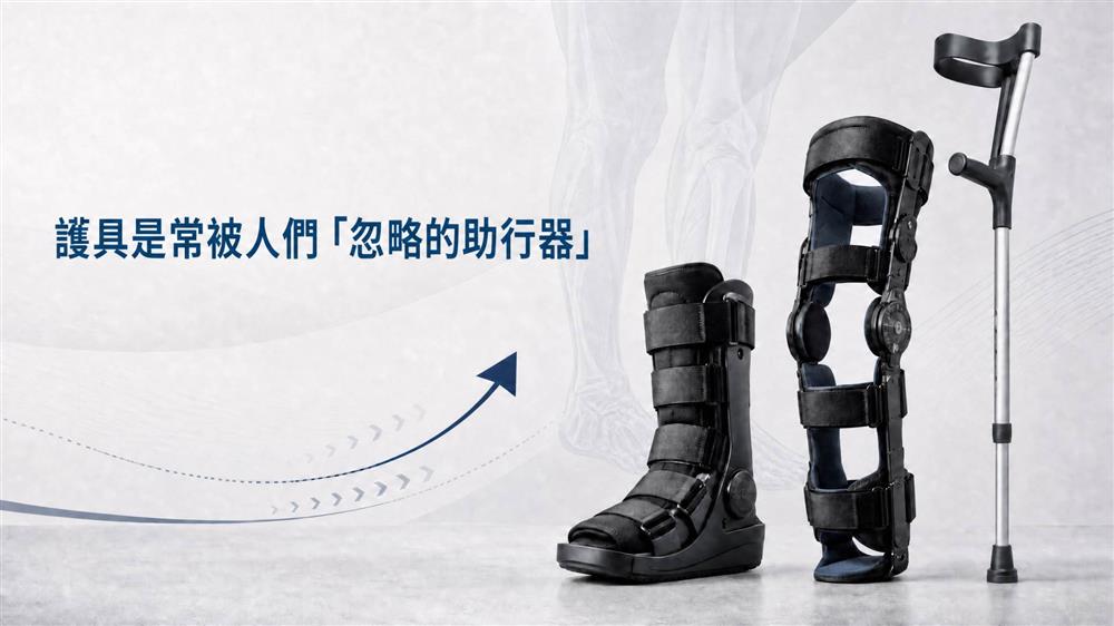 護具是常被人們忽略的助行器
